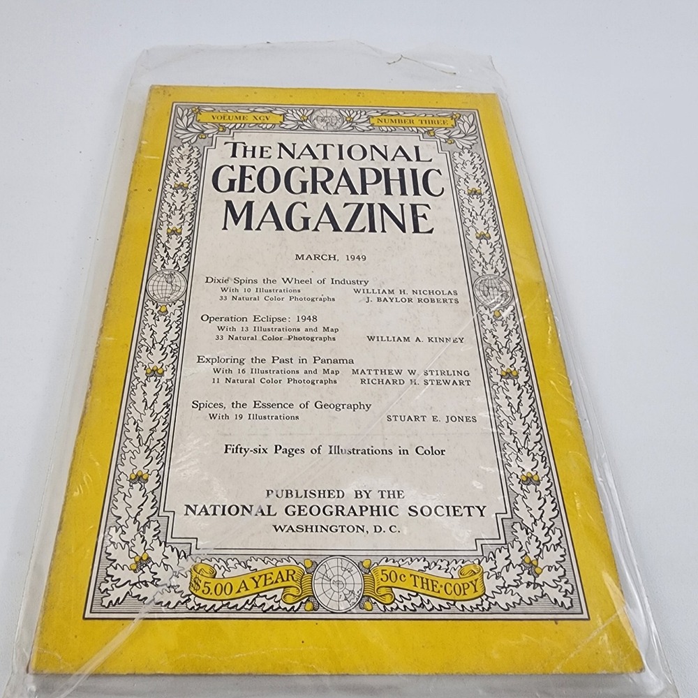 National Geographic‎ Magazine March 1949 No Insert